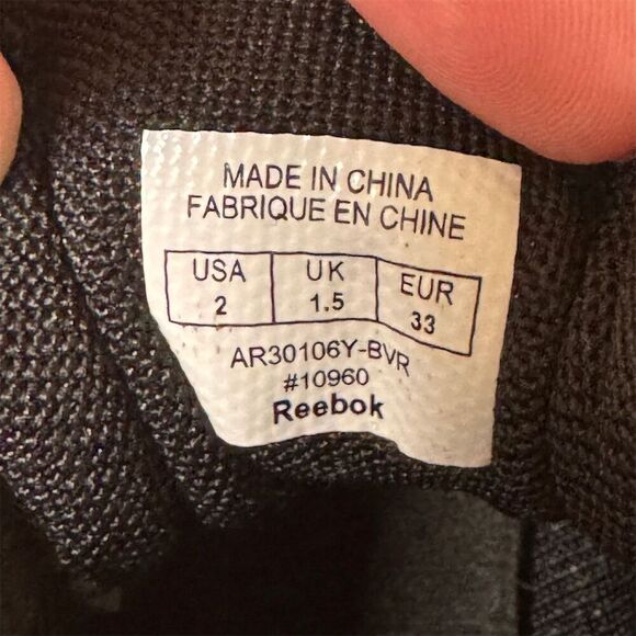 Reebok Zig Dynamica Boys' Running Shoes Black & Red Size 2 - Picture 8 of 9